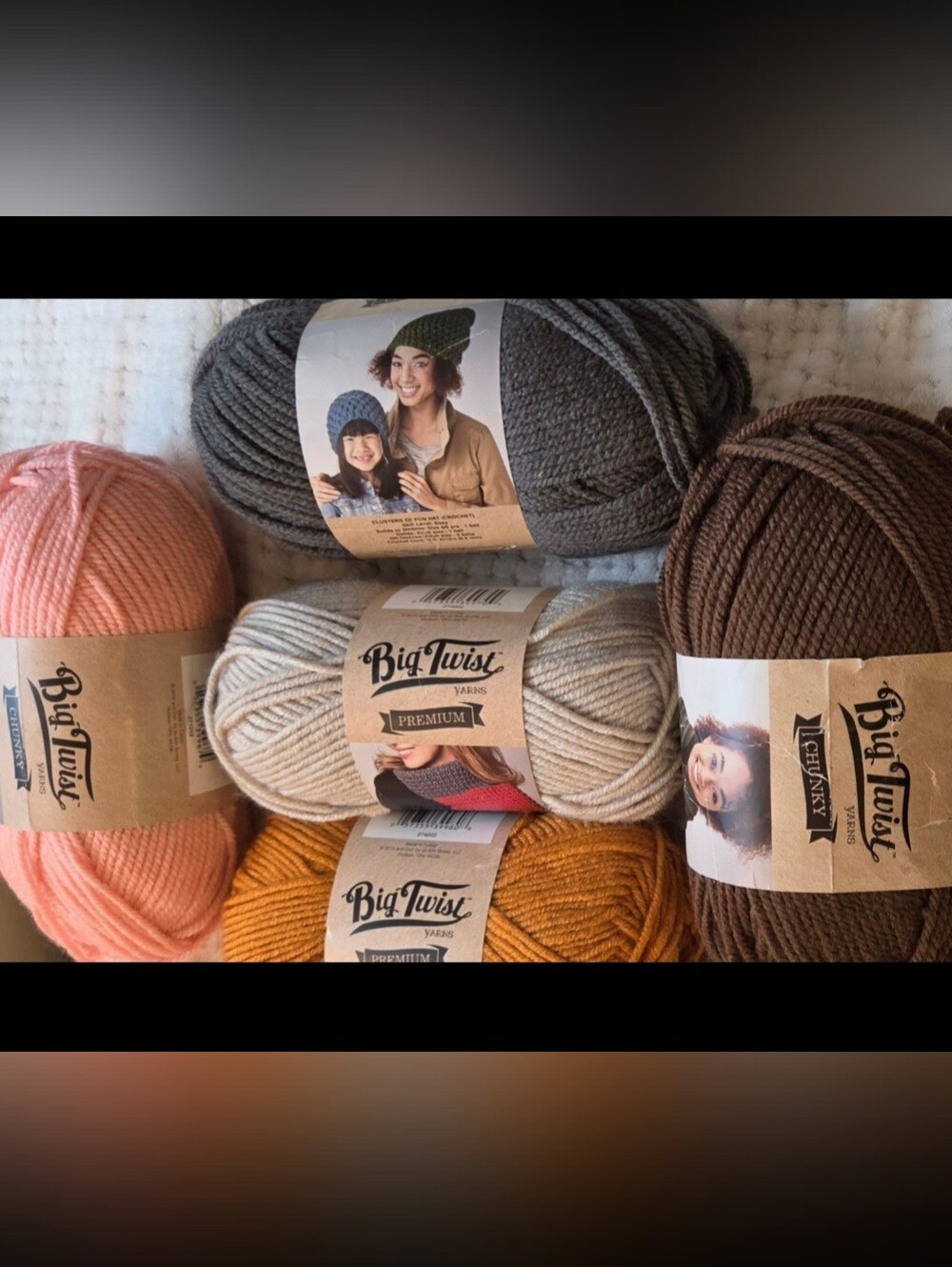 BIG TWIST PREMIUM YARN 5 SKEIN LOT